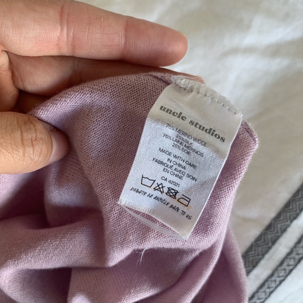 Uncle Studios Lavender Knit Top